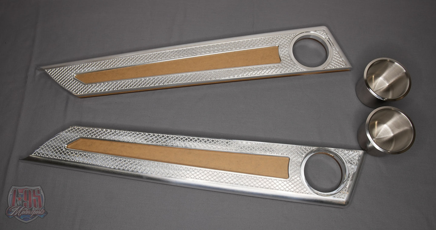 BILLET 6061 REAR ARMRESTS (WITH CUP HOLDERS)