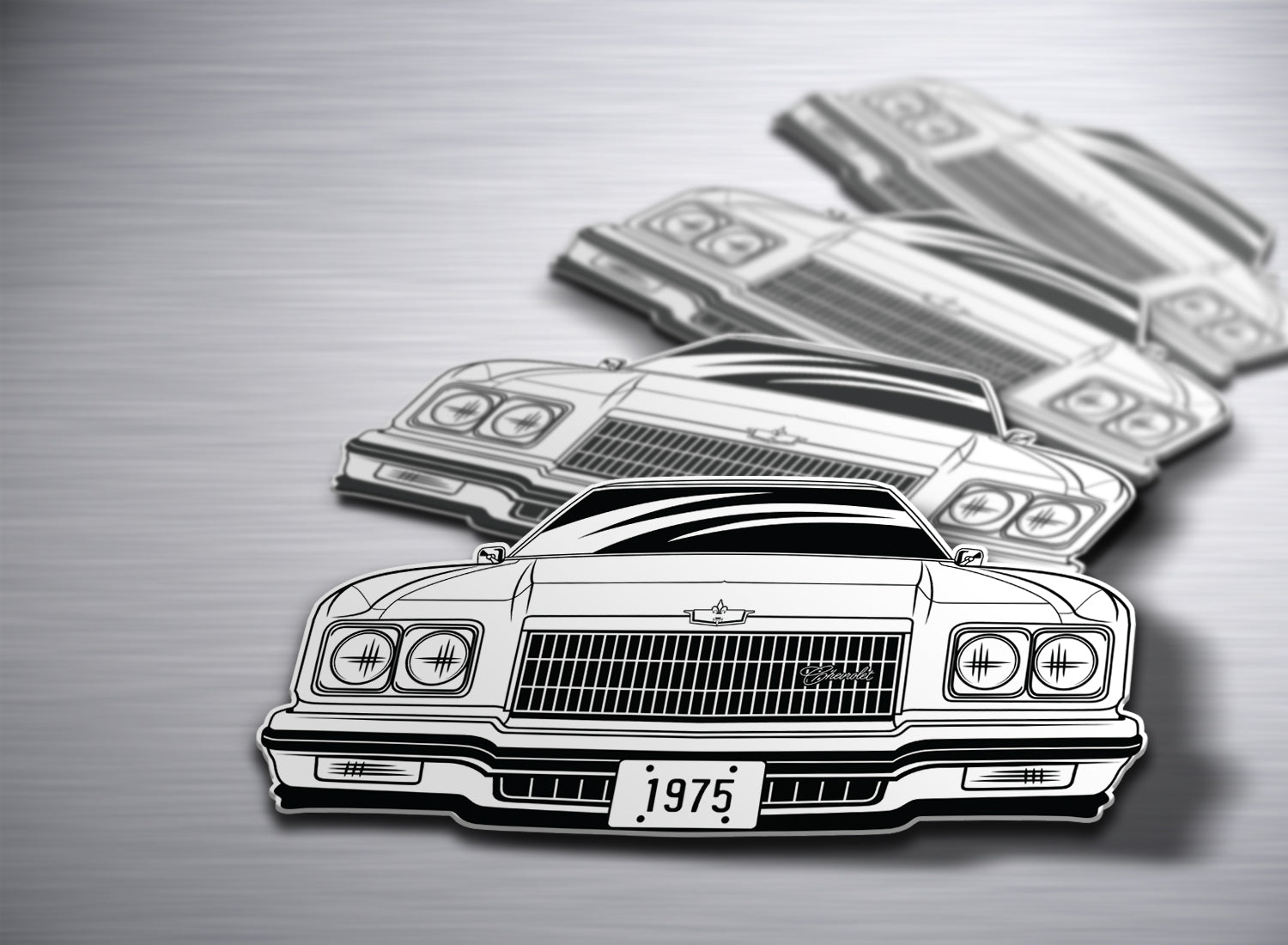 1975年 シボレー Caprice フロントバンパーガード 1975 Caprice Sticker – I95 Motorsports
